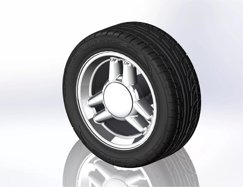 Wheels for scale model of Mk4 1995