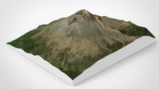 Mountain landscape Volcano Popocatepetl Mexico