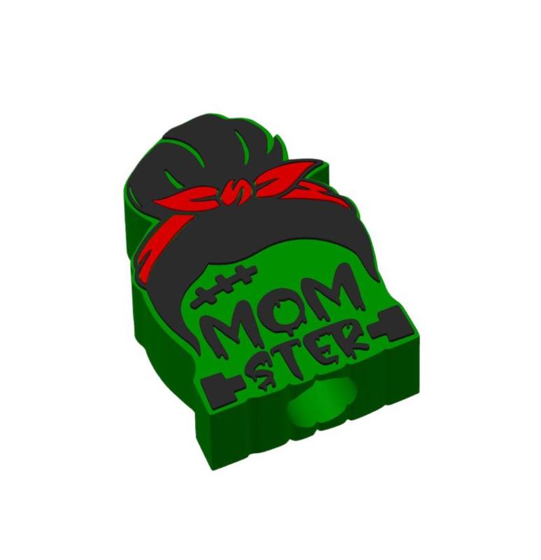 Momster Straw topper 2 sizes 3MF file included