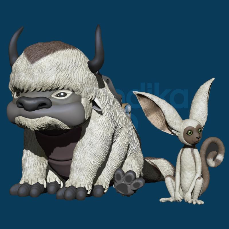 Appa and Momo (Avatar_the Legend of Aang)