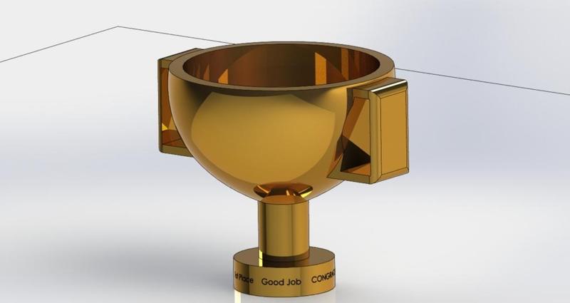 Trophy/ pencil holder/ trophy cup for true winners