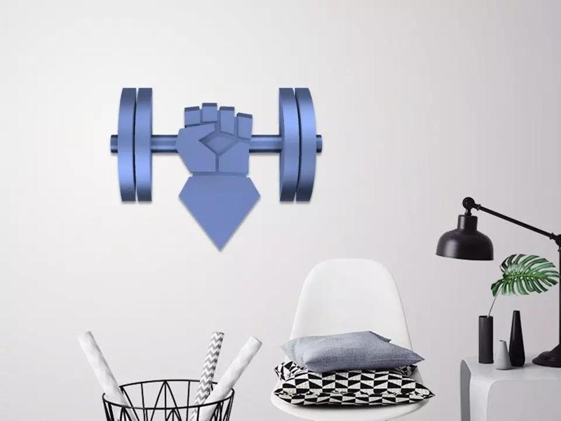 Athlete hand wall art