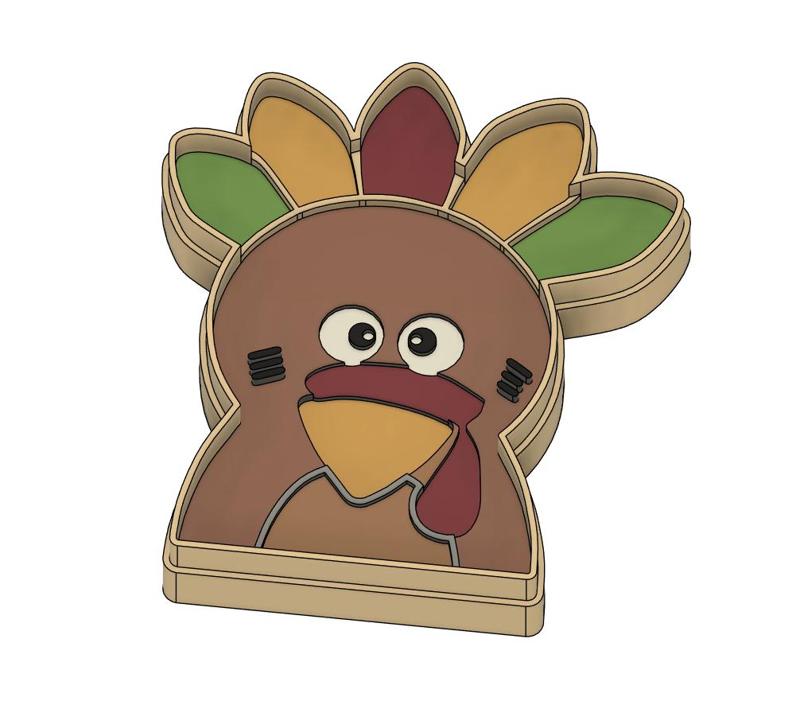 Last of the Mohican Turkeys - Thanksgiving Cookie Cutter