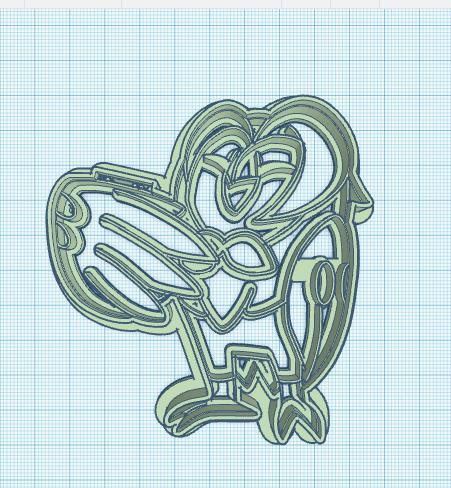 Pokemon: Dartrix Cookie Cutter