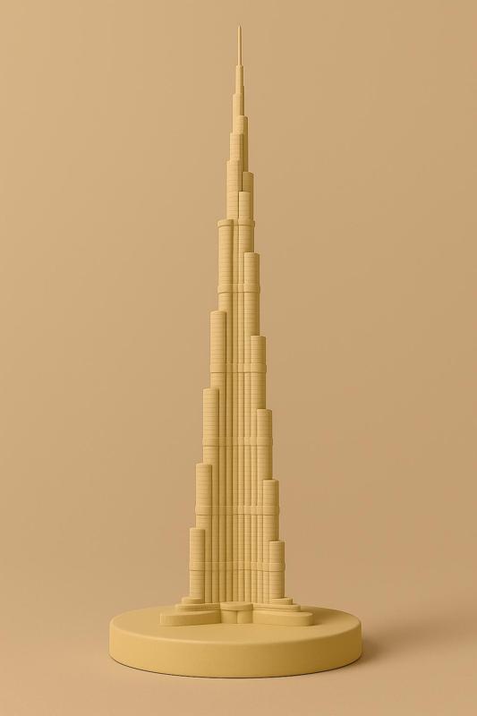 Burj Khalifa - 3D Printable World’s Tallest Skyscraper