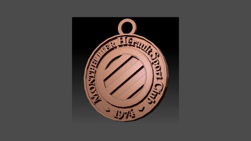 Ligue 1 Montpellier badge Printable and Renderable