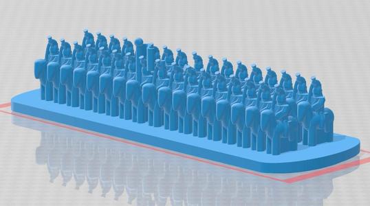 3mm French Cavalry - Cuirassier squadron