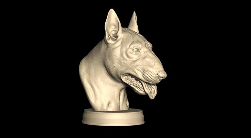 Bull Terrier Bust