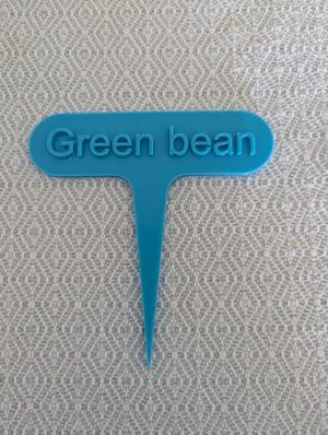Green bean Plant Marker / Stake / Stick
