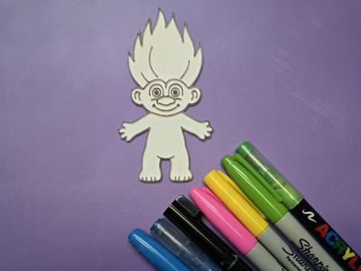 Troll Coloring Craft