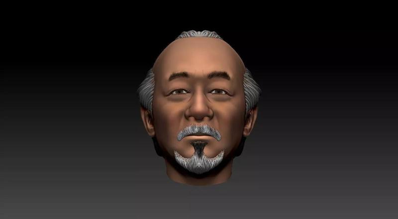 Mr Miyagi head -Pat Morita -Printable