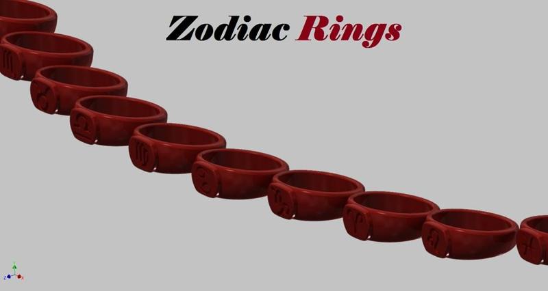 Zodiac Rings