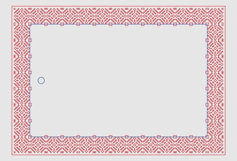 Specchiera taglio laser