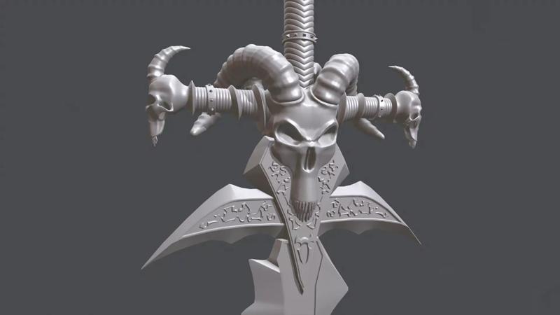 Frostmourne Sword STL World of Warcraft Lich King