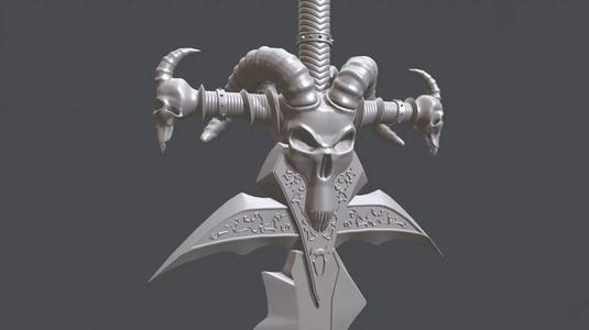 Frostmourne Sword STL World of Warcraft Lich King