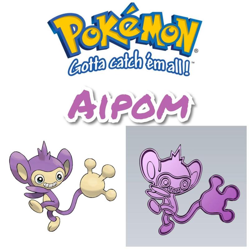 AMAZING POKEMON aipom COOKIE CUTTER STAMP CAKE DECORATING