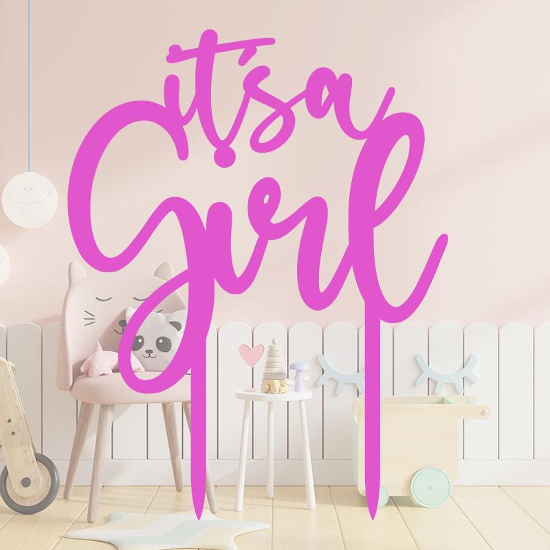 It's A Girl, Gender Reveal Cake Topper