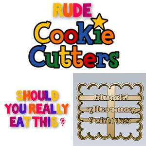 AMAZING Should you really eat this Rude Word COOKIE CUTTER STAMP CAKE DECORATING