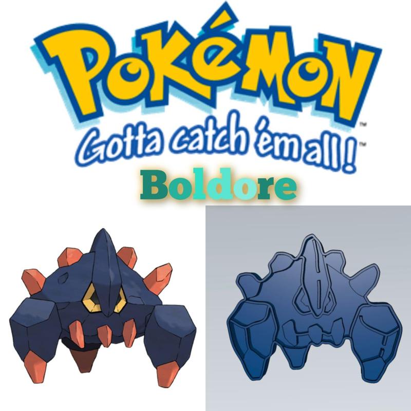 AMAZING POKEMON boldore COOKIE CUTTER STAMP CAKE DECORATING