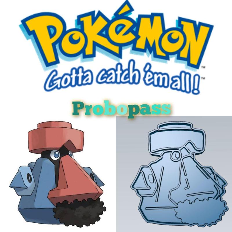 AMAZING POKEMON probopass COOKIE CUTTER STAMP CAKE DECORATING