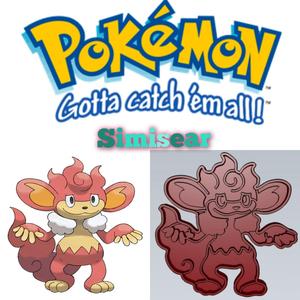 AMAZING POKEMON simisear COOKIE CUTTER STAMP CAKE DECORATING