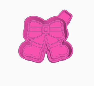 Santa Bow Mold Housing STL