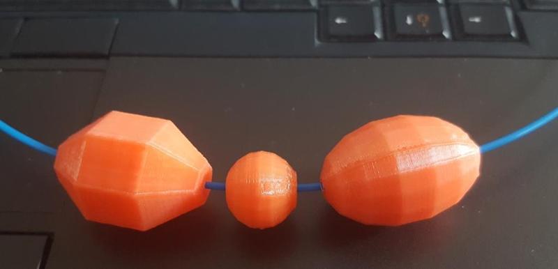 Running activity visualization beads