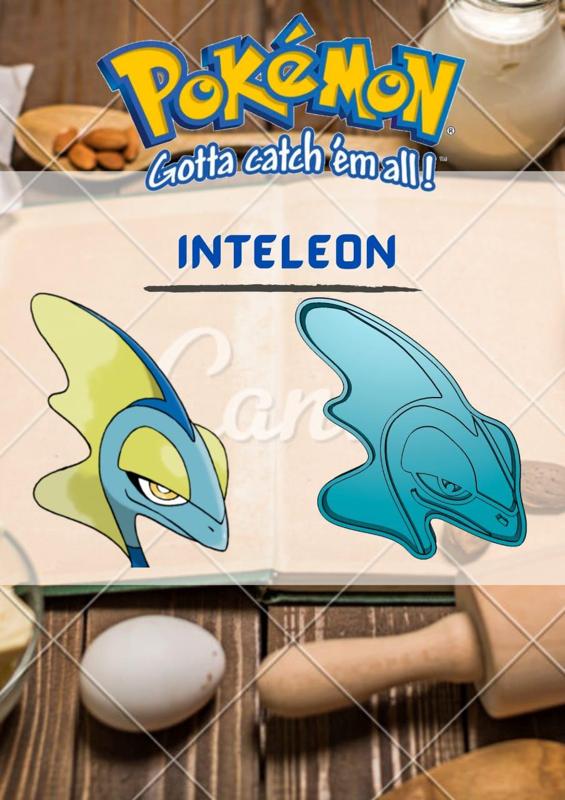 AMAZING POKEMON inteleon COOKIE CUTTER STAMP CAKE DECORATING