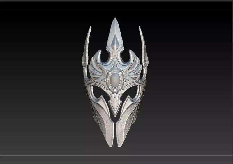 Death Knight 3D Mask -  Lich King Arthas Warcraft helmet