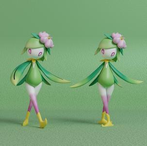 Pokemon - Hisuian Lilligant with 2 poses
