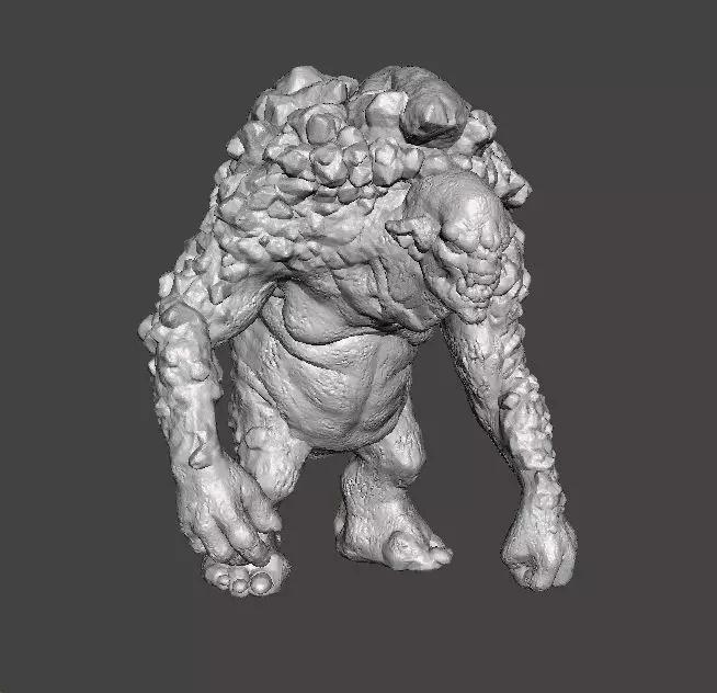 ROCK TROLL MONSTER MINIATURE MODEL FOR FANTASY GAMES RPG DND