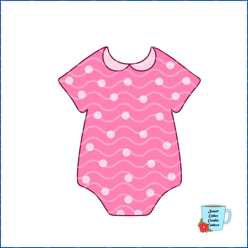 Baby Onesie - 8 STL Cookie cutter files. CC66