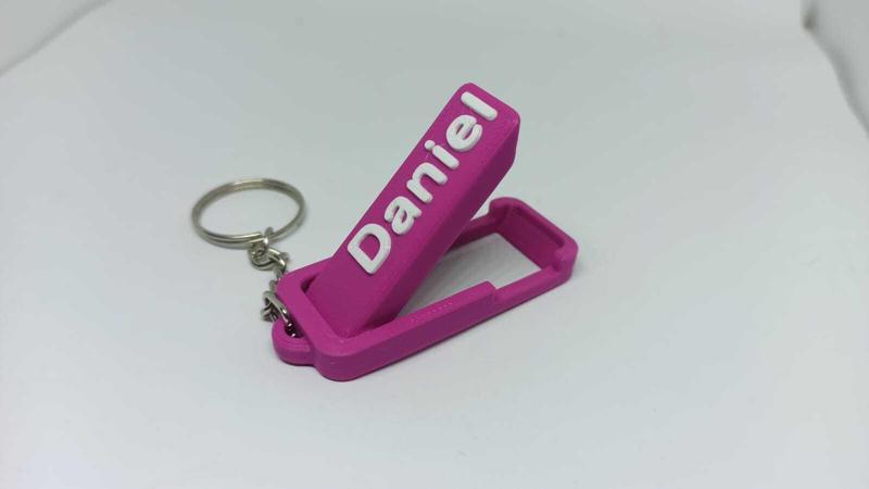 key ring - name daniel - mobile phone holder - personalized