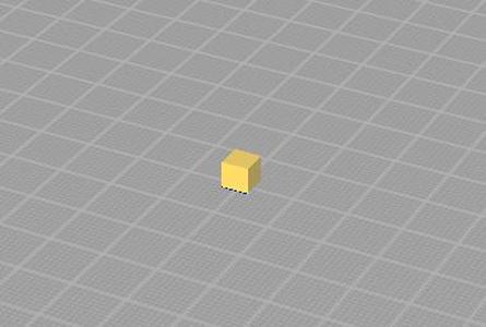 test cube 5 x 5 x 5 mm