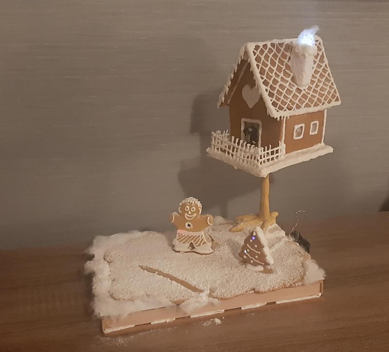 Perníková chaloupka na kuří nožce