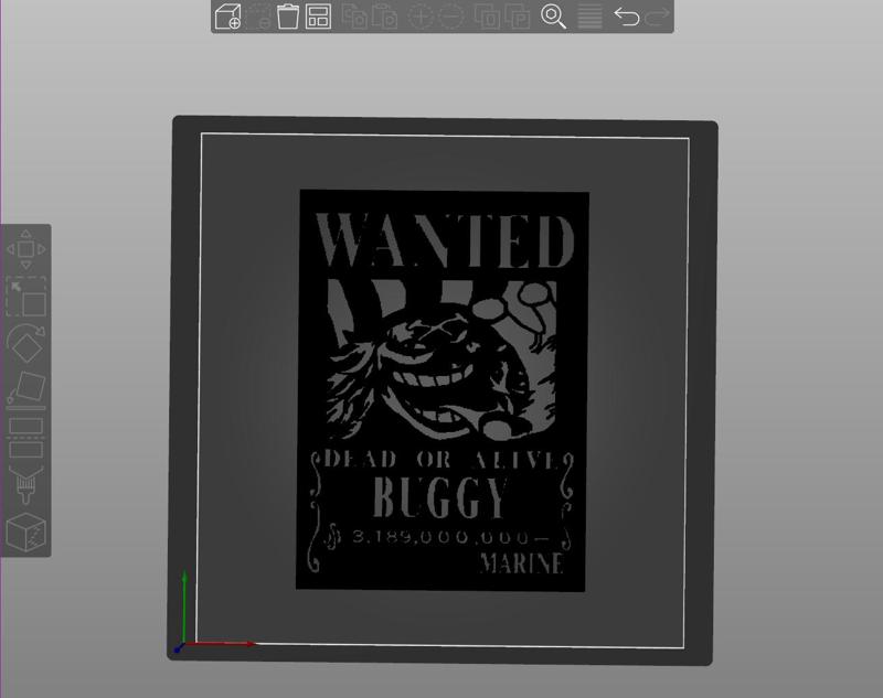 Buggy the Clown Wanted Poster (Manga Bounty)