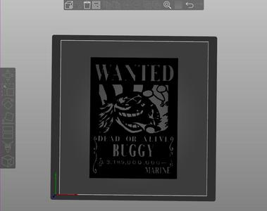 Buggy the Clown Wanted Poster (Manga Bounty)
