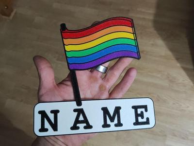 gay pride flag-your name