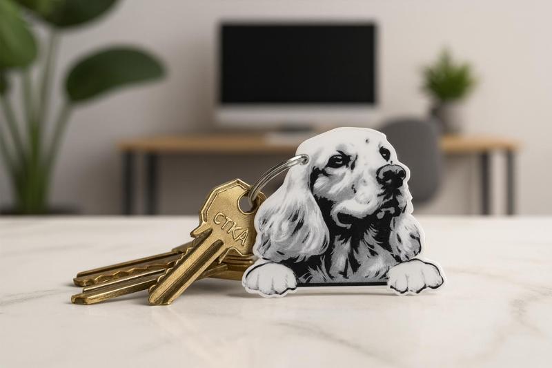 keychain Cocker Spaniel
