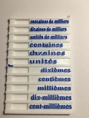Le glisse-nombres des décimaux