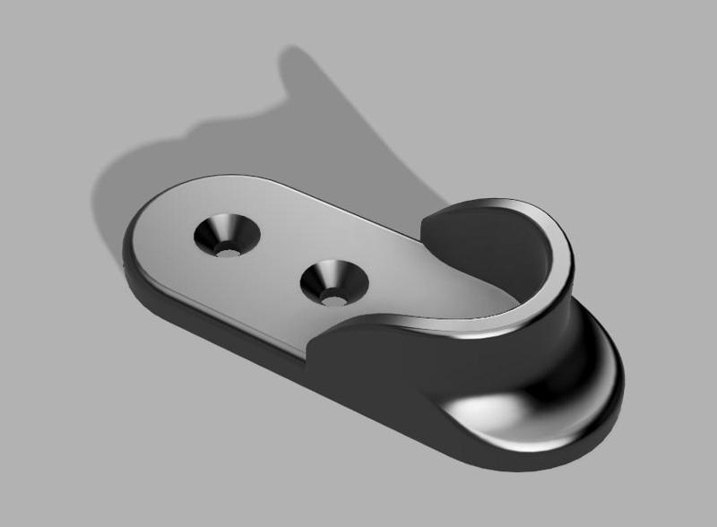 Rod Bracket / Curtain Bracket / Closed Rod Bracket (25mm rod)