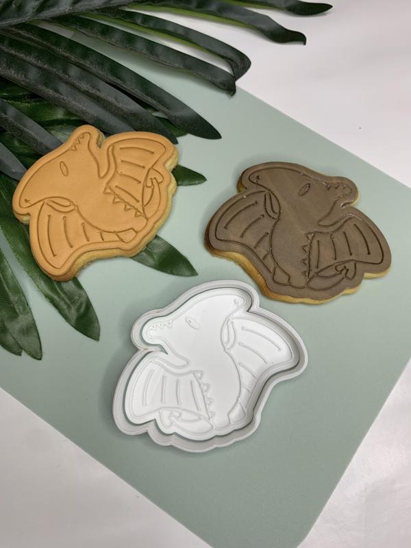 Dinosaur- Pterodactyl Cookie Cutter and Embosser Stamp