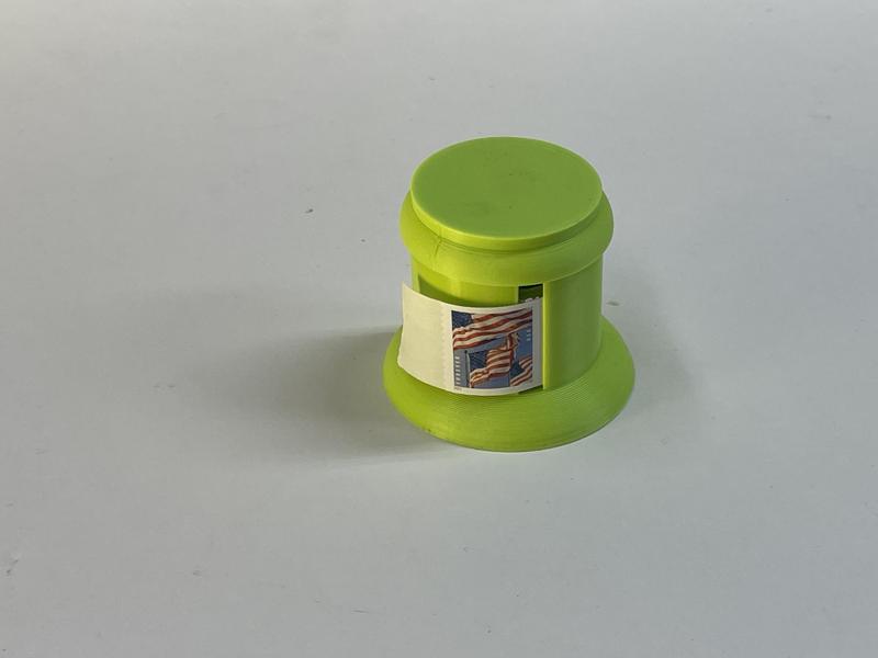 Coil Stamp Holder - based on Andy Rooney’s brass desk set