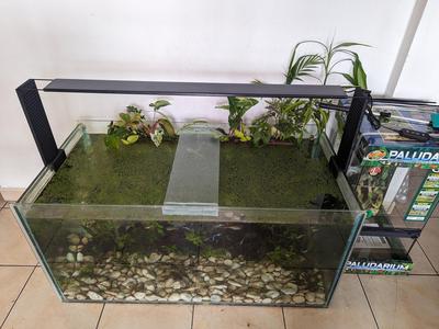 High aquarium light stand