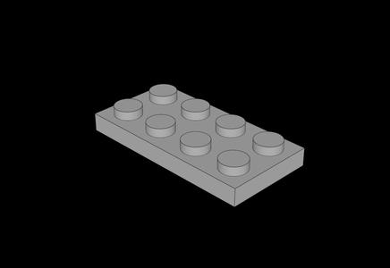 Lego Compatible (3020.dat) Plate  2 x  4