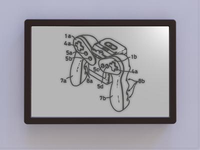 Virtual Boy Controller Patent Art