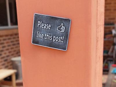 Please LIKE this post sign