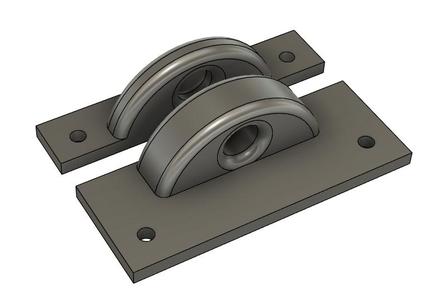 Two piece holder for a lock