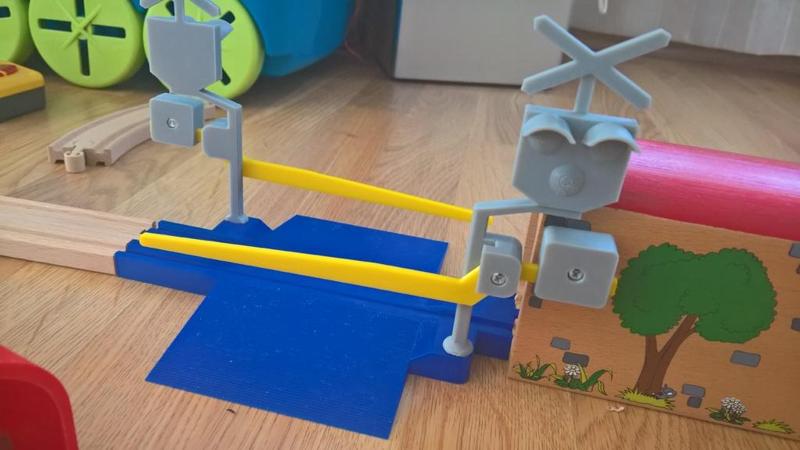 Wooden Railway Crossing
