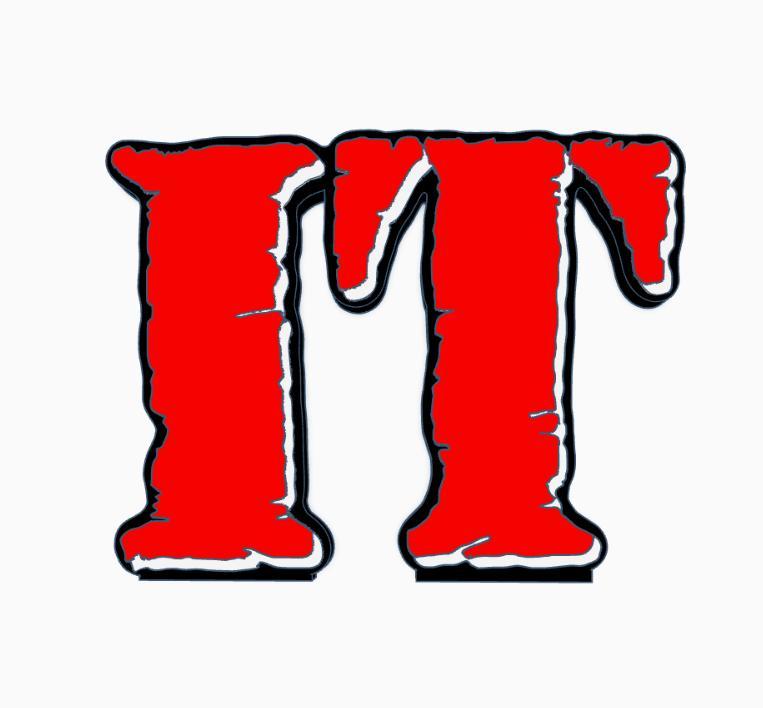 IT 1990 Logo Display by MANIACMANCAVE3D